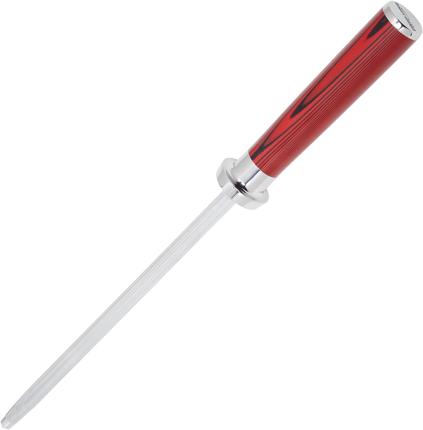 Crimson Series 8" Honing Steel Magnetized for Safety durable G10 Handle Built For Daily Use, Perfect for Chefs and Home Cooks