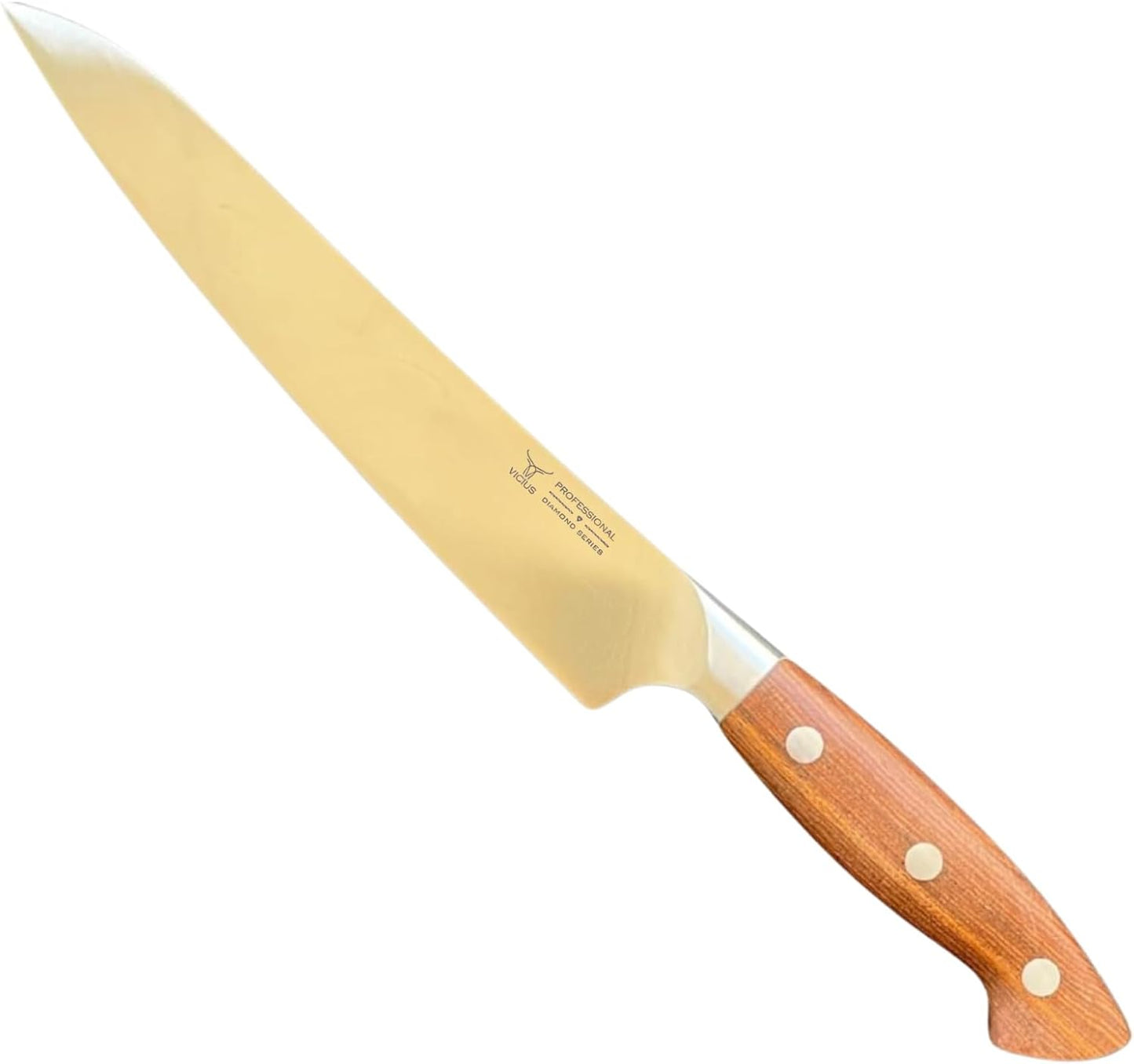 8-Inch German Stainless Carving Knife – German 1.4116 Steel Blade, Red Wood Handle, Premium Gift Box – Professional Slicing Knife for Meat, Turkey, and BBQ