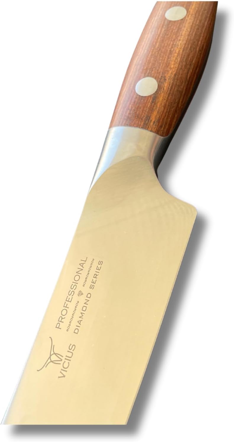 8-Inch German Stainless Carving Knife – German 1.4116 Steel Blade, Red Wood Handle, Premium Gift Box – Professional Slicing Knife for Meat, Turkey, and BBQ