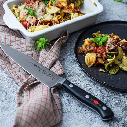 – Premier Plus Peeling Knife - Paring knife with 2.8" blade & 56 HRC - Ideal for cutting fruit & vegetables - Ultra sharp - Stainless steel - Ergonomic handle - High carbon - Made in Germany