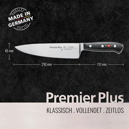 – Premier Plus Peeling Knife - Paring knife with 2.8" blade & 56 HRC - Ideal for cutting fruit & vegetables - Ultra sharp - Stainless steel - Ergonomic handle - High carbon - Made in Germany
