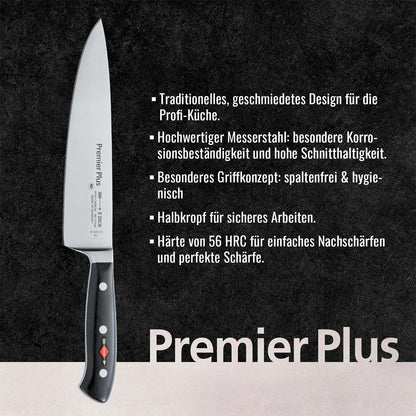 – Premier Plus Peeling Knife - Paring knife with 2.8" blade & 56 HRC - Ideal for cutting fruit & vegetables - Ultra sharp - Stainless steel - Ergonomic handle - High carbon - Made in Germany