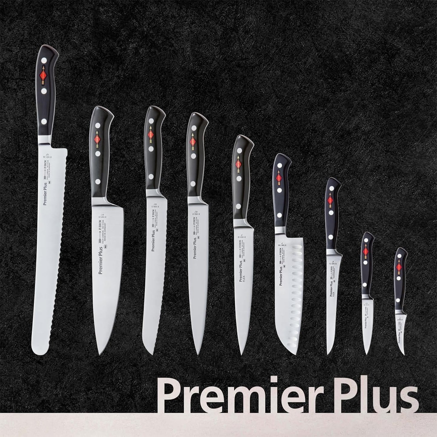 – Premier Plus Peeling Knife - Paring knife with 2.8" blade & 56 HRC - Ideal for cutting fruit & vegetables - Ultra sharp - Stainless steel - Ergonomic handle - High carbon - Made in Germany