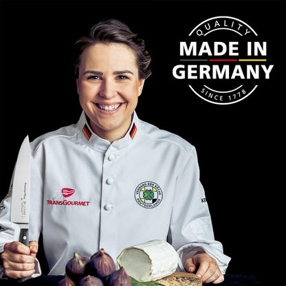 – Premier Plus Peeling Knife - Paring knife with 2.8" blade & 56 HRC - Ideal for cutting fruit & vegetables - Ultra sharp - Stainless steel - Ergonomic handle - High carbon - Made in Germany