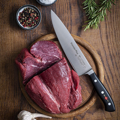 – Premier Plus Peeling Knife - Paring knife with 2.8" blade & 56 HRC - Ideal for cutting fruit & vegetables - Ultra sharp - Stainless steel - Ergonomic handle - High carbon - Made in Germany
