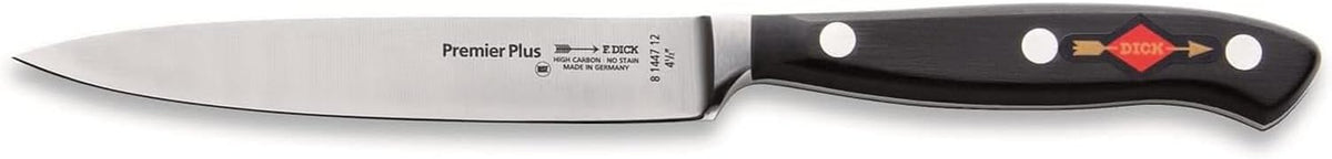 – Premier Plus Peeling Knife - Paring knife with 2.8" blade & 56 HRC - Ideal for cutting fruit & vegetables - Ultra sharp - Stainless steel - Ergonomic handle - High carbon - Made in Germany