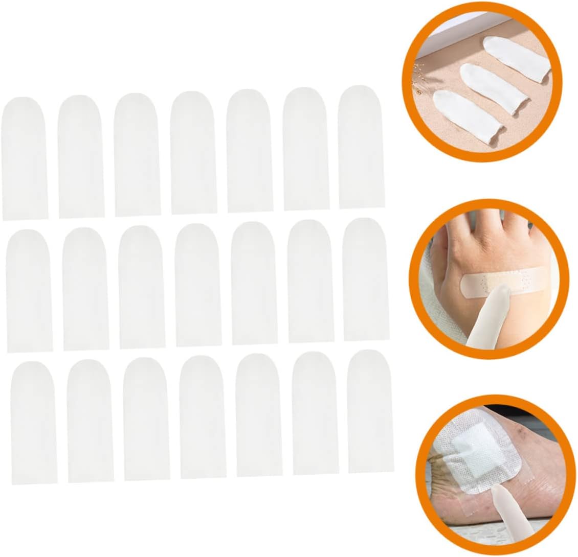 200pcs Cut Resistant Slip Finger Cots Reusable Guard Sleeves for Kitchen Gardening Sculpture Professional Work Protection