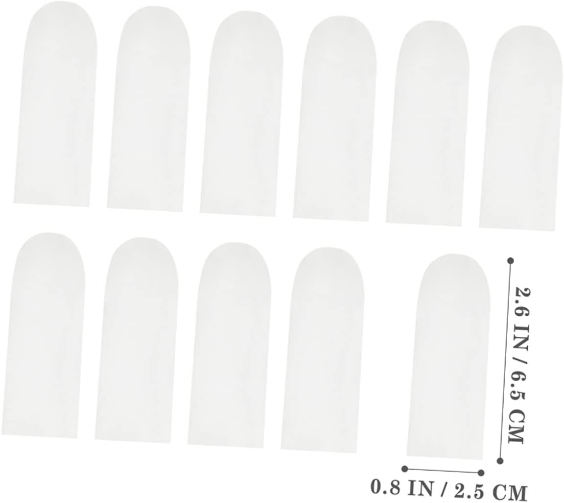 200pcs Cut Resistant Slip Finger Cots Reusable Guard Sleeves for Kitchen Gardening Sculpture Professional Work Protection