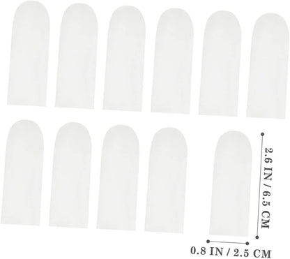 200pcs Cut Resistant Slip Finger Cots Reusable Guard Sleeves for Kitchen Gardening Sculpture Professional Work Protection