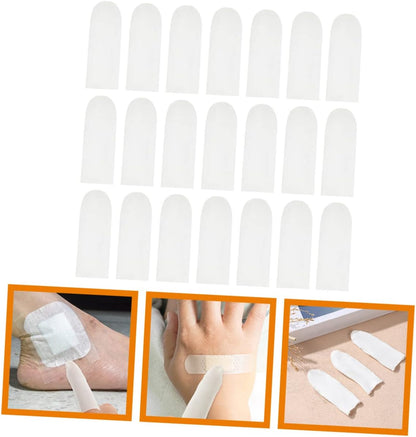 200pcs Cut Resistant Slip Finger Cots Reusable Guard Sleeves for Kitchen Gardening Sculpture Professional Work Protection