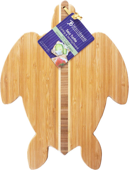 Sea Turtle Shaped Cutting Board and Charcuterie Serving Tray, Great for Wall Display