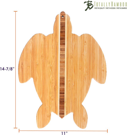 Sea Turtle Shaped Cutting Board and Charcuterie Serving Tray, Great for Wall Display