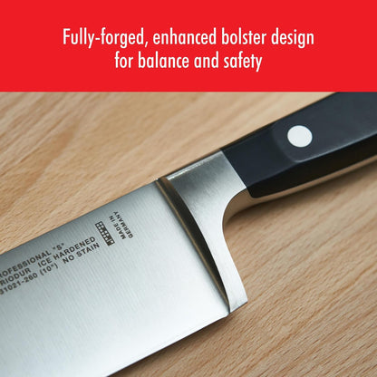 Professional S 4-inch Razor-Sharp German Paring Knife, Made in Company-Owned German Factory with Special Formula Steel perfected for almost 300 Years, Dishwasher Safe