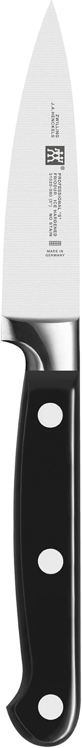 Professional S 4-inch Razor-Sharp German Paring Knife, Made in Company-Owned German Factory with Special Formula Steel perfected for almost 300 Years, Dishwasher Safe