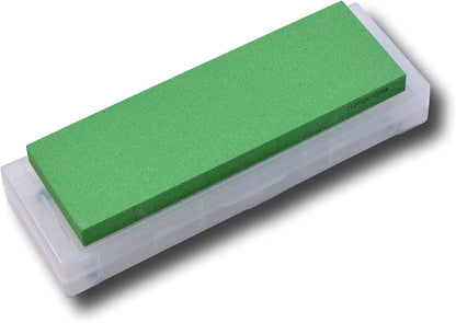 Japanese Whetstone #400 Grit, Professional Knife Sharpening Stone Set with Non-Slip Base Case, Made in JAPAN
