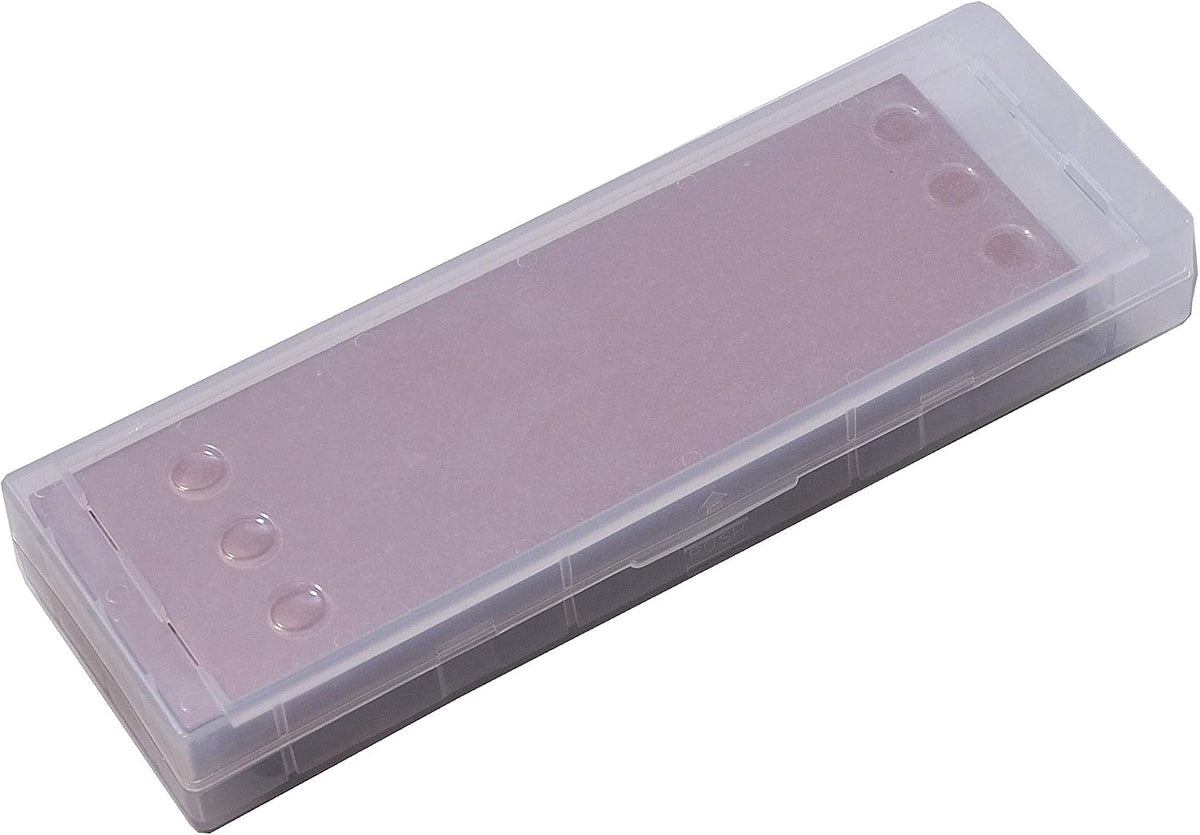 Japanese Whetstone #400 Grit, Professional Knife Sharpening Stone Set with Non-Slip Base Case, Made in JAPAN