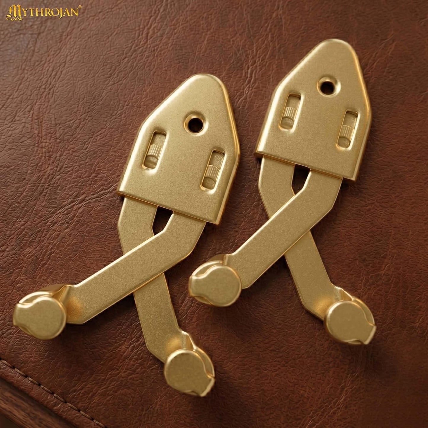 Metal Single Sword Wall Mount - 3 Inch Vertical Sword Display Hanger, Adjustable Multifunctional Wall Rack for Sword, Axe & Knives, Decorative Wall Decor (Small)