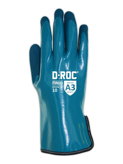 MAGID D-ROC ANSI A3 Chemical-Resistant Nitrile Coated Work Gloves, 1 Pair, Size 12/3XL (GPD350)