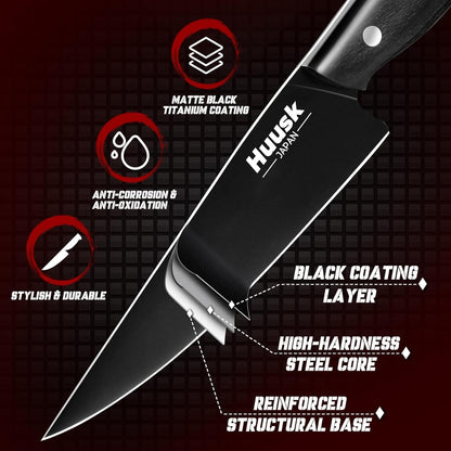 Huusk Meat Cleaver Knife Heavy Duty Bone Chopper, Hand Forged Kitchen Axe | Sheath Included, Full Tang Bone Chopping Knife, Japanese Butcher Knife for Meat Cutting, Fathers Day Gift Idea for Men Dad