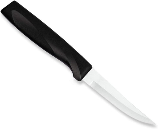 Anthem Heavy Duty Paring Knife (W403), Black Handle | 3.25" Stainless Steel Blade, Black Resin Handle