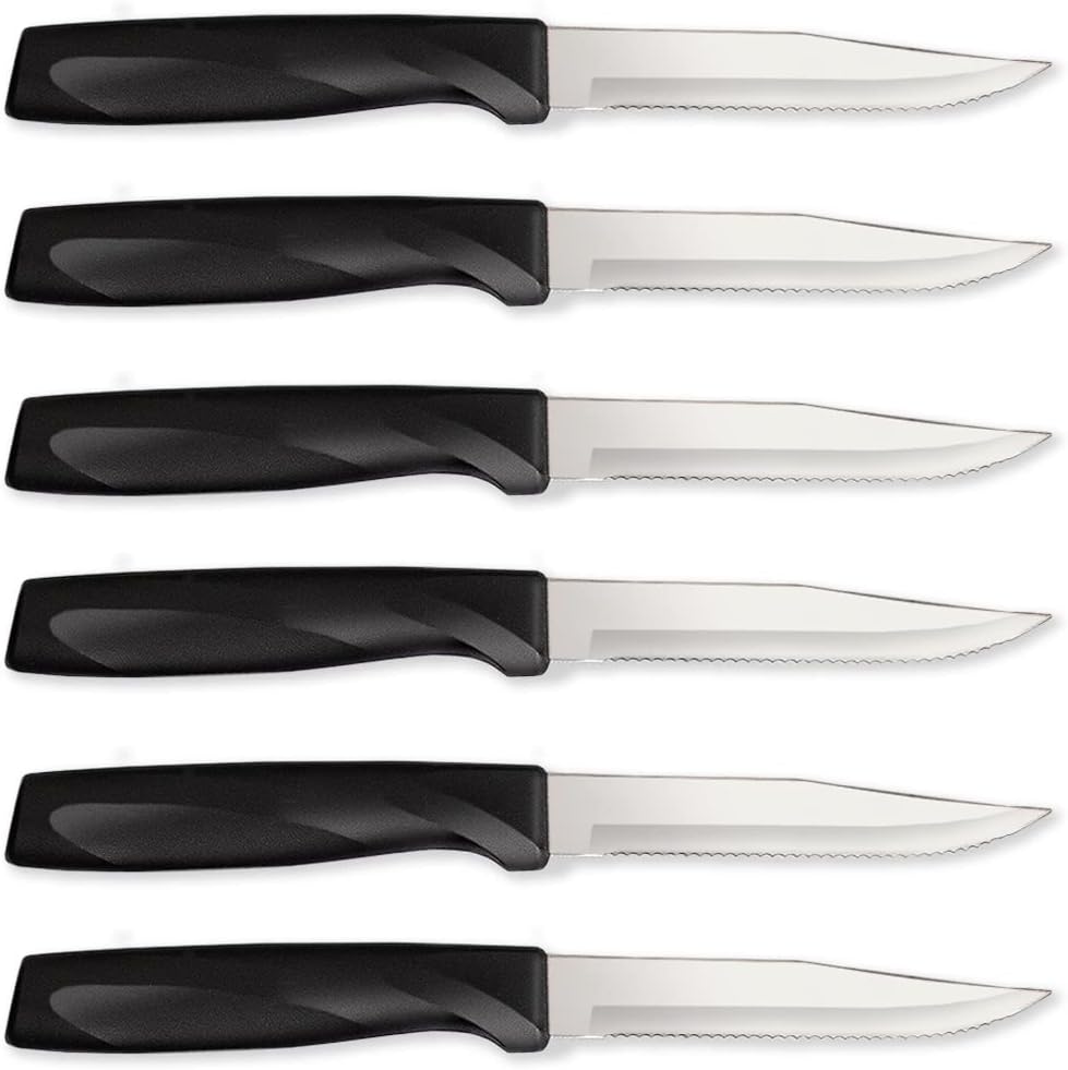 Anthem Heavy Duty Paring Knife (W403), Black Handle | 3.25" Stainless Steel Blade, Black Resin Handle
