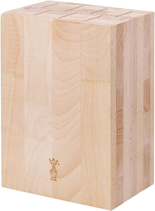 Beech Wood Knife Storage Block - Simple and elegant design - Your kitchen knives always at hand and protected - For 9 knives