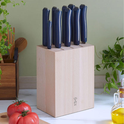 Beech Wood Knife Storage Block - Simple and elegant design - Your kitchen knives always at hand and protected - For 9 knives