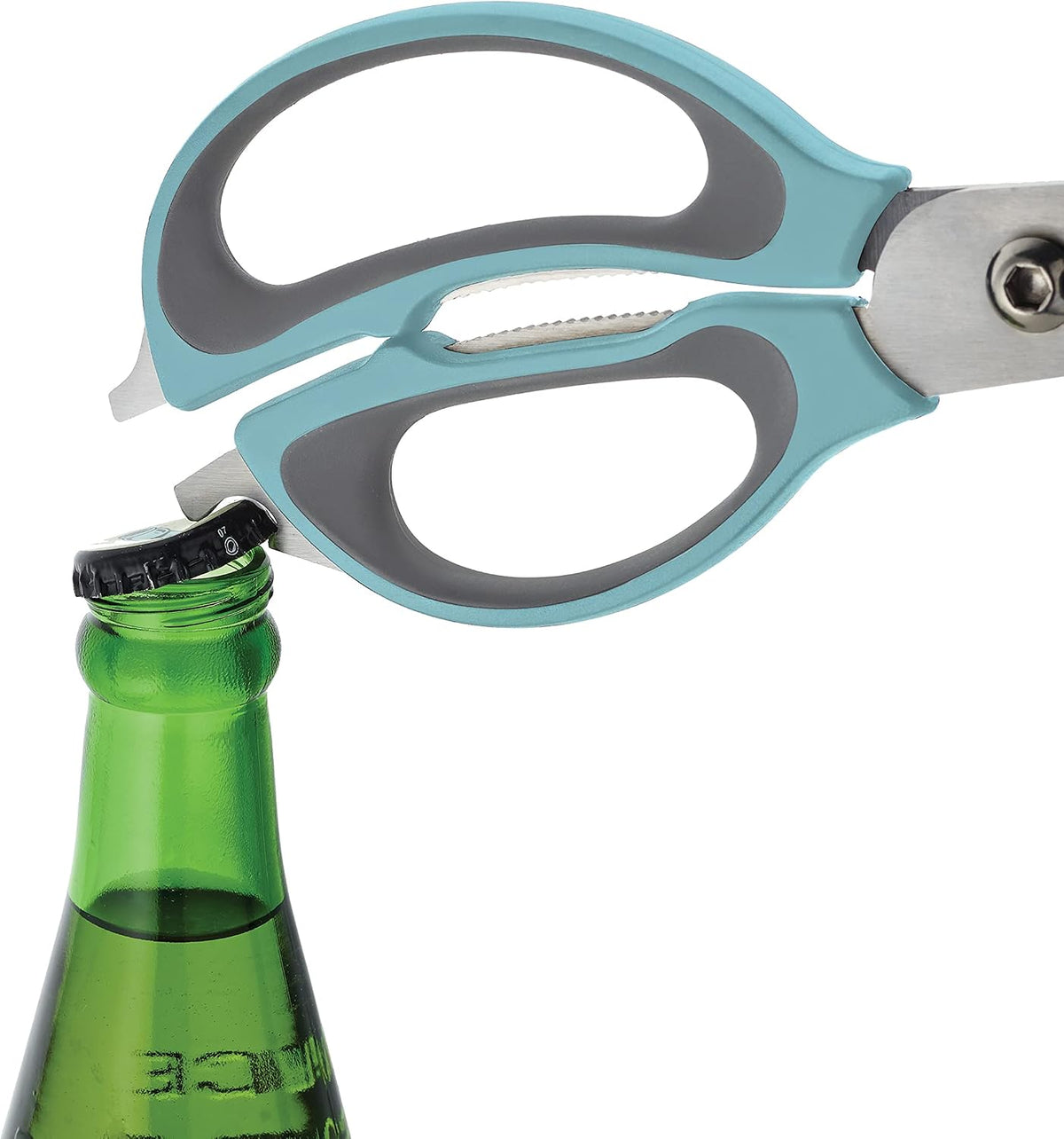 4-in-1 Kitchen Scissors, High Carbon Stainless Steel, Black