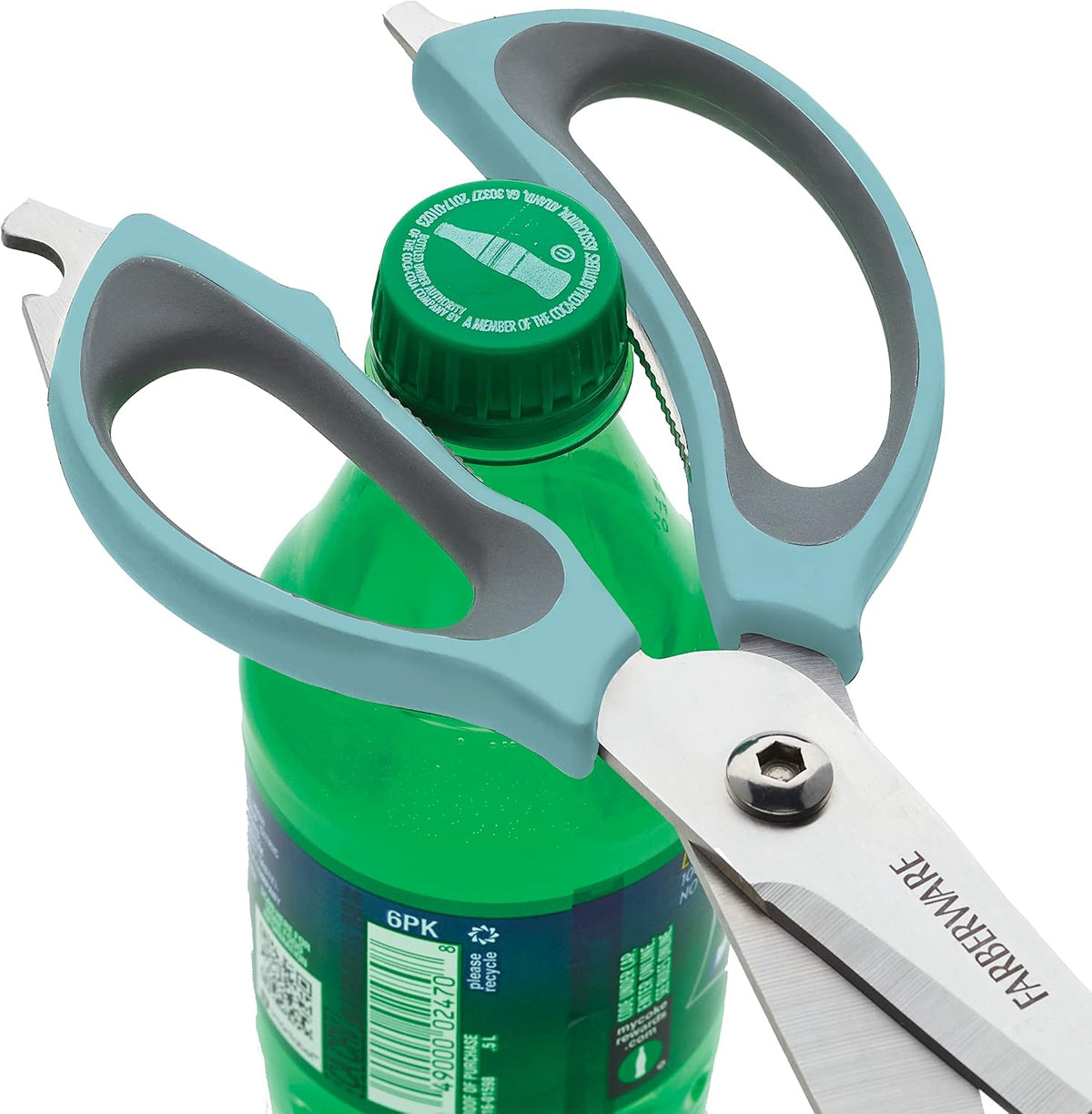 4-in-1 Kitchen Scissors, High Carbon Stainless Steel, Black