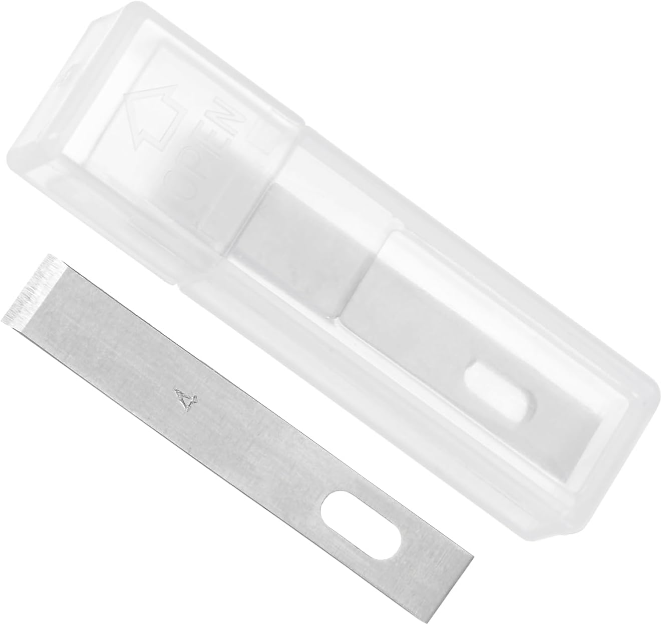 Craft Hobby Blades, #4 High-Speed Steel Replacement Cutting Carving Blade Refill Hobby Knife Blades Set with Storage Case - (Applications: for Art Scrapbooking DIY), 10-Pieces