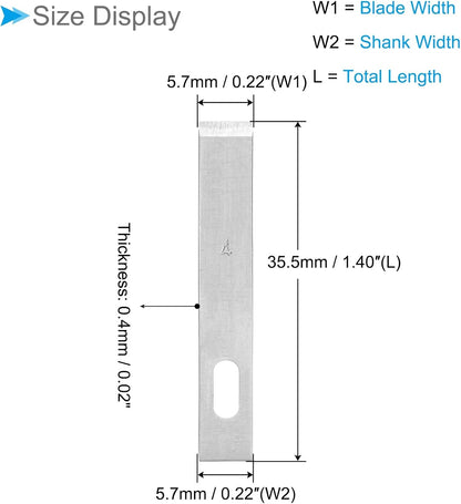 Craft Hobby Blades, #4 High-Speed Steel Replacement Cutting Carving Blade Refill Hobby Knife Blades Set with Storage Case - (Applications: for Art Scrapbooking DIY), 10-Pieces