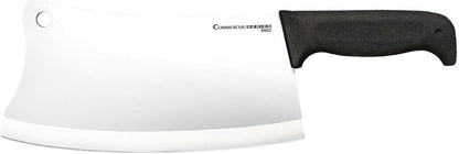 Cold Steel Cleaver 9" Durable Cryo-Quenched German 4116 Stainless Steel Fixed Blade Knife with Kray-Ex Handle Heavy Duty Commercial Grade for Butchery, Kitchen, Hunting & Field Use