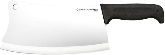 Cold Steel Cleaver 9" Durable Cryo-Quenched German 4116 Stainless Steel Fixed Blade Knife with Kray-Ex Handle Heavy Duty Commercial Grade for Butchery, Kitchen, Hunting & Field Use