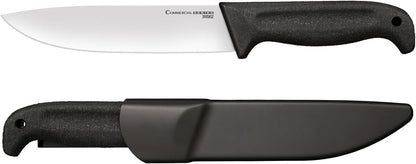 Cold Steel Cleaver 9" Durable Cryo-Quenched German 4116 Stainless Steel Fixed Blade Knife with Kray-Ex Handle Heavy Duty Commercial Grade for Butchery, Kitchen, Hunting & Field Use