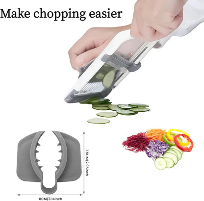 Safety Hand Guard for Any Mandolin Slicer or Grater,Food Slicer Cutter Finger Guard, Ergonomic, Non-Slip Grip, Durable,Safe Slicing of Fruits & Vegetables (Gray，2pcs)
