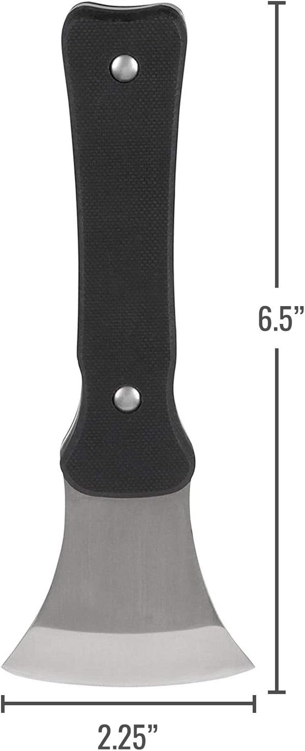 Steak Knife, Rocker, Curved, Verti Grip Kitchen and Dinner Steak Knife for Ease of Chopping or Limited Hand Strength, Dishwasher Safe, Stainless Steel Blade
