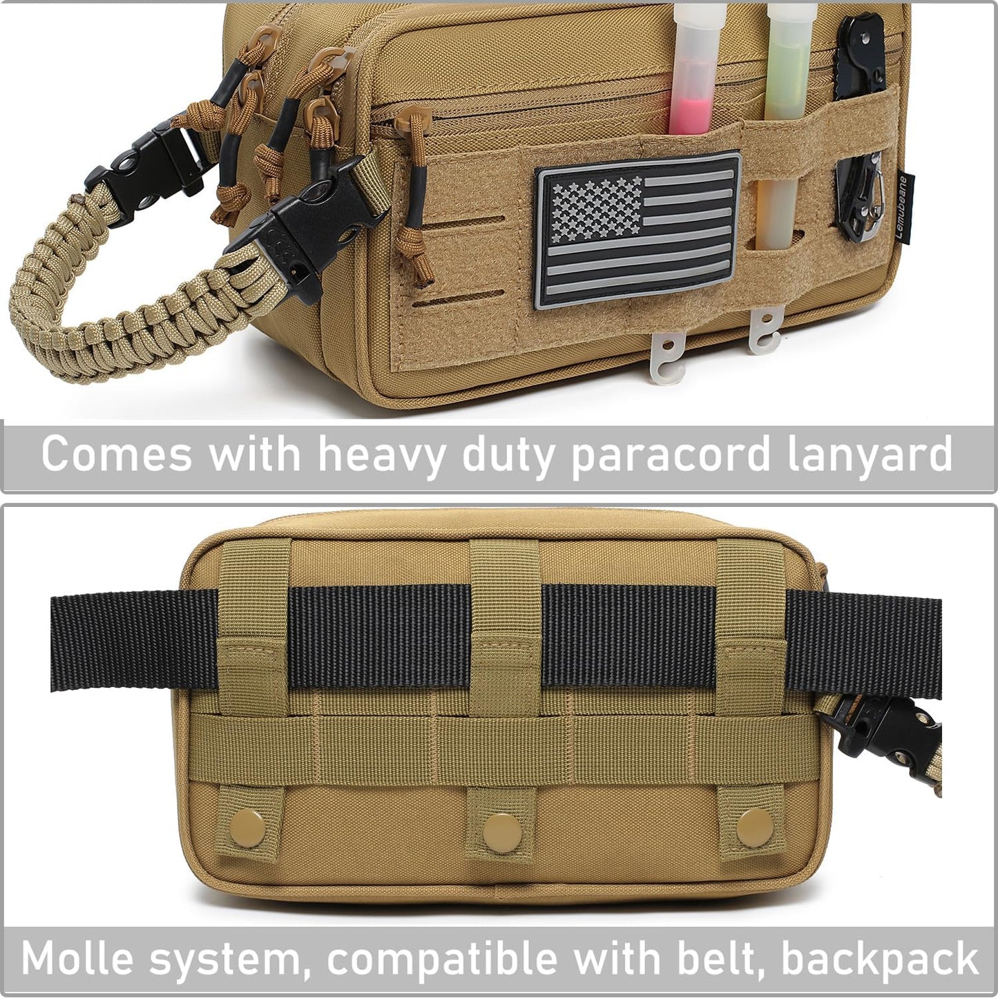 Tactical Toiletry Bag for Men Dry Wet Separate Dopp Kit Travel Hygiene Bag EDC Utility Tool Molle Pouch Mens Shaving Kit Travel shower Bags (OD Green)