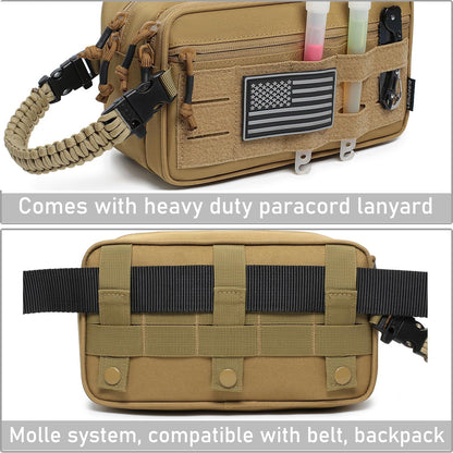 Tactical Toiletry Bag for Men Dry Wet Separate Dopp Kit Travel Hygiene Bag EDC Utility Tool Molle Pouch Mens Shaving Kit Travel shower Bags (OD Green)