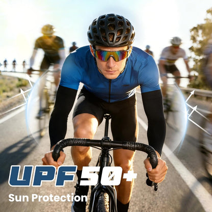 8 Pairs Soft Arm Sleeves, UV Sun Protection Cooling Compression Arm Covers for Outdoor Work, Sports, Men & Women