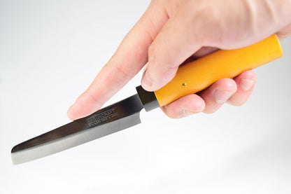 Fruit Knife Japanese Paring Knife with Sheath 8.5” Stainless Steel Blade | Seki Japan Wooden Knife Japanese Petty Knife