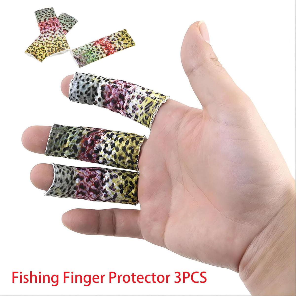 3 PCS Fishing Finger Protector Fly Line Stripping Guard Fly Fishing Finger Tab Protector for Finger Protection