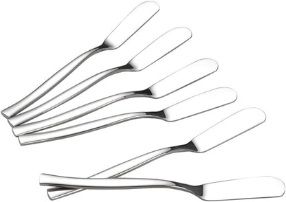 8-Piece Stainless Steel Cheese Spreaders Knives, Butter Spreader