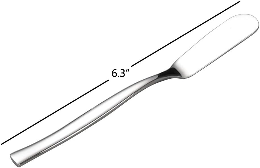 8-Piece Stainless Steel Cheese Spreaders Knives, Butter Spreader