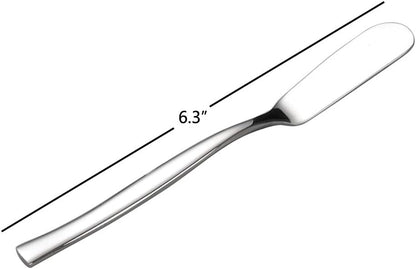 8-Piece Stainless Steel Cheese Spreaders Knives, Butter Spreader