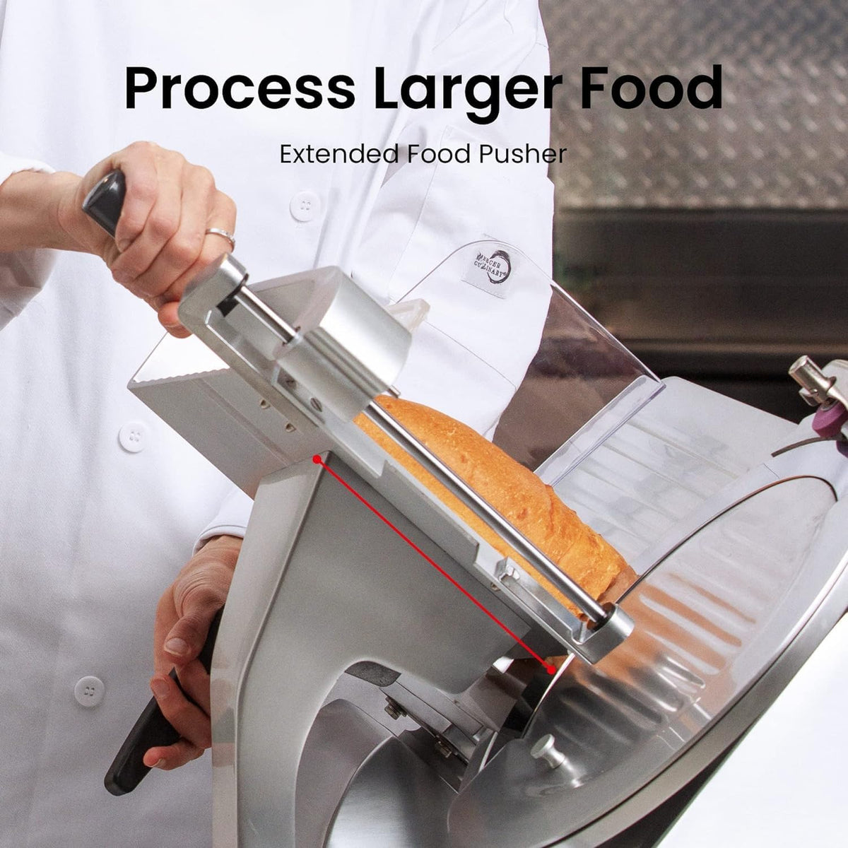 8" Commercial Meat Slicer Built-in Sharpener | Electric Meat Slicer, 1/4 HP, Italian Carbon Steel Blade, Adjustable Thickness, Deli Meat Slicer for Meat, Cheese, Bread