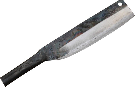 Asian 7 Inch Nakiri Kitchen Chef Knife, Carbon Steel, Super Sharp, Thin and Light