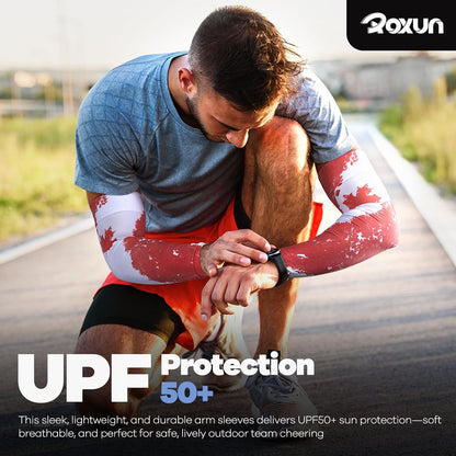 Arm Sleeves, Cooling UV Sun Protection Sports Compression for Men/Women - Colors B