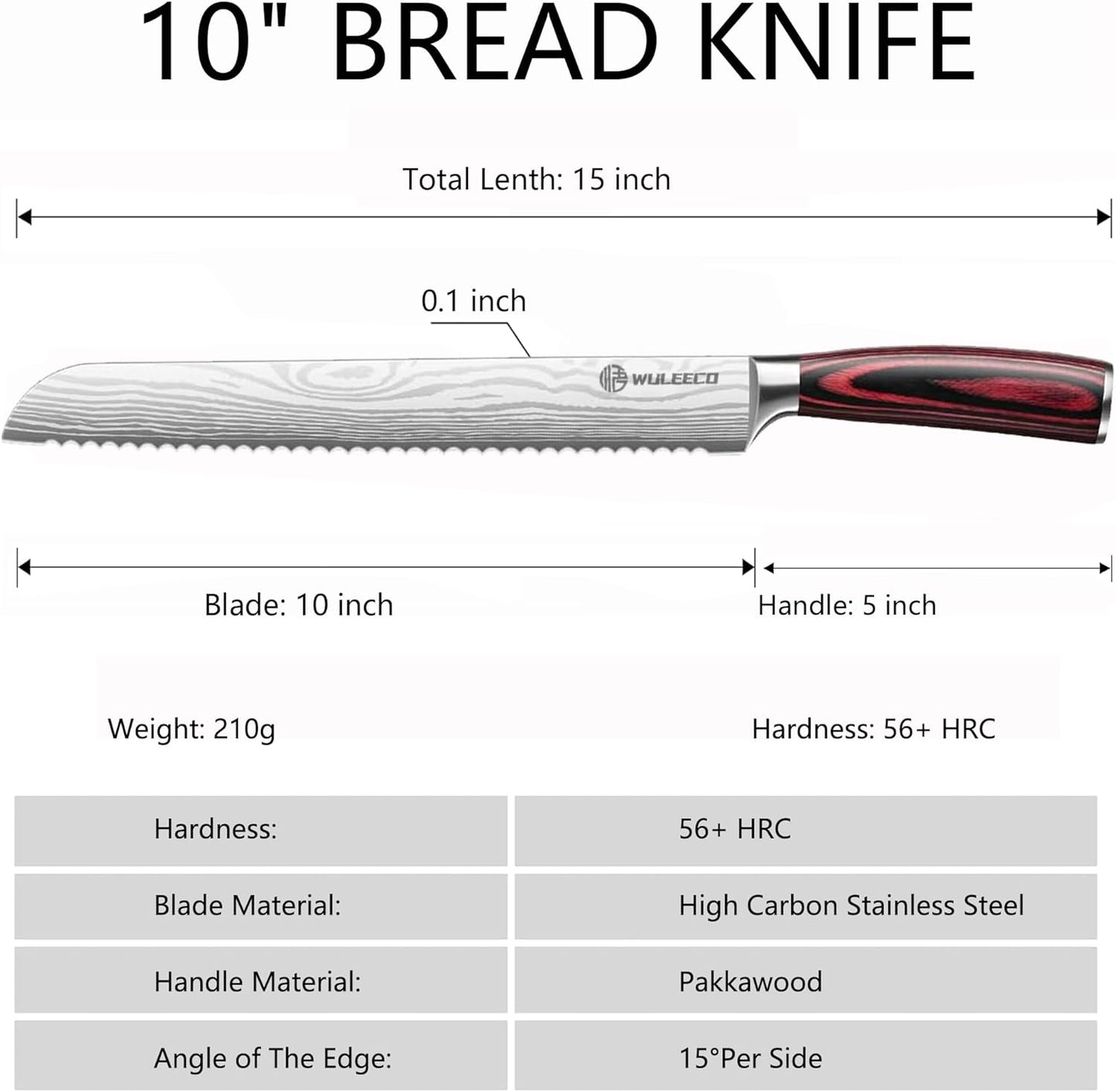 Utility Knife, 5 Inch Chef Knife, Ultra Sharp Kitchen Knife with High Carbon Stainless Steel Blade, Multipurpose Kitchen Knife with Ergonomic Pakkawood Handle and Gift Box