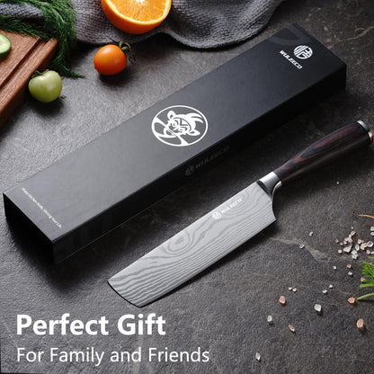 Utility Knife, 5 Inch Chef Knife, Ultra Sharp Kitchen Knife with High Carbon Stainless Steel Blade, Multipurpose Kitchen Knife with Ergonomic Pakkawood Handle and Gift Box
