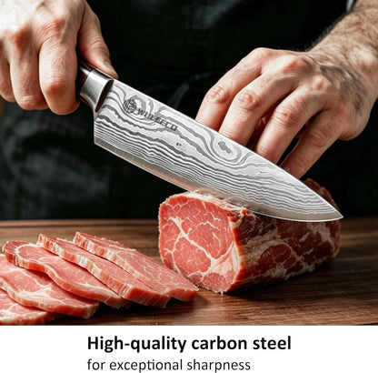 Utility Knife, 5 Inch Chef Knife, Ultra Sharp Kitchen Knife with High Carbon Stainless Steel Blade, Multipurpose Kitchen Knife with Ergonomic Pakkawood Handle and Gift Box